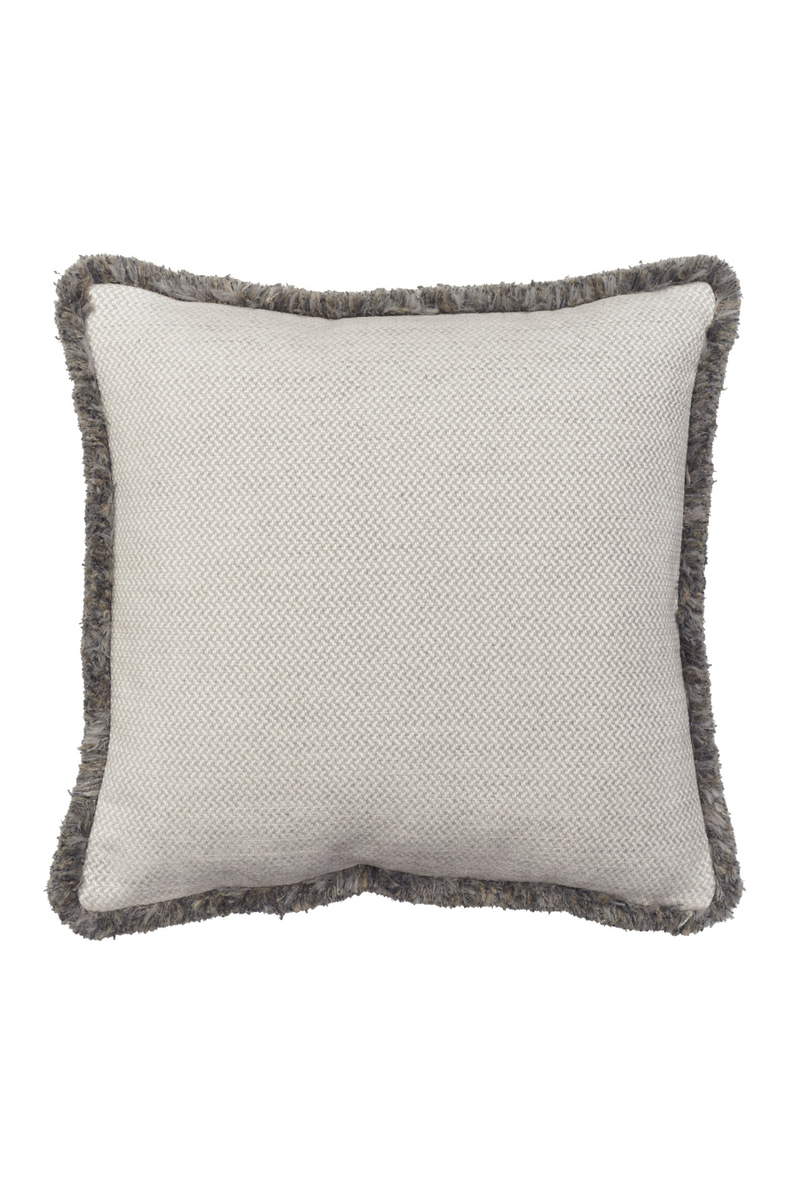 Chenille Herringbone Trimmed Cushion | Andrew Martin Sanremo | Oroatrade.com