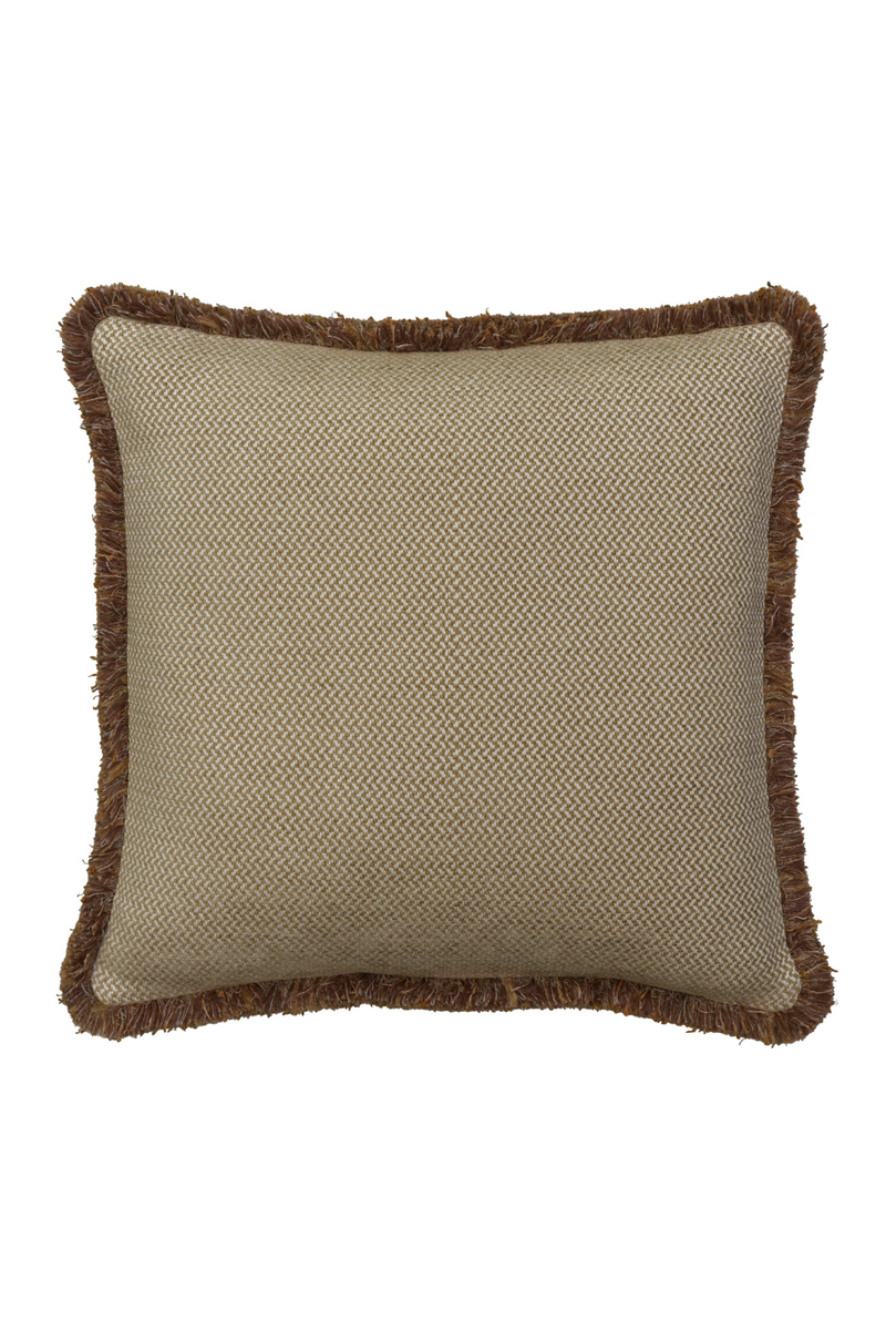 Chenille Herringbone Trimmed Cushion | Andrew Martin Sanremo | Oroatrade.com