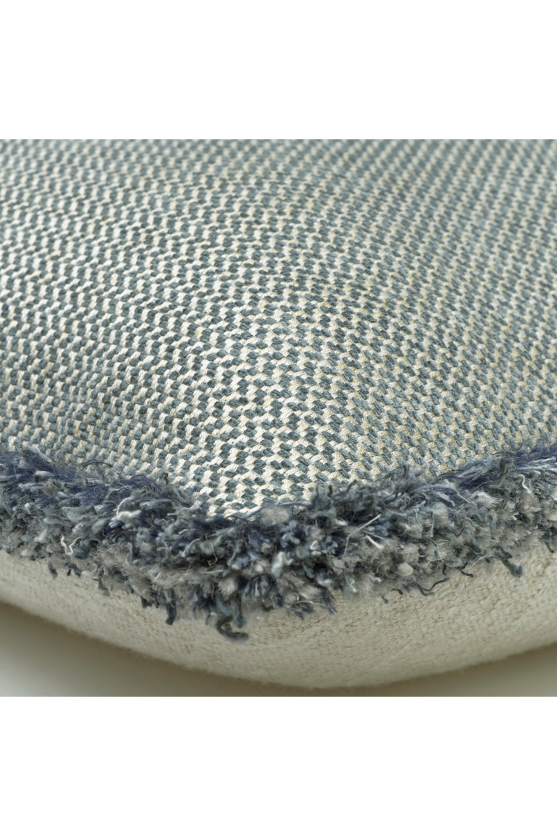 Chenille Herringbone Trimmed Cushion | Andrew Martin Sanremo | Oroatrade.com