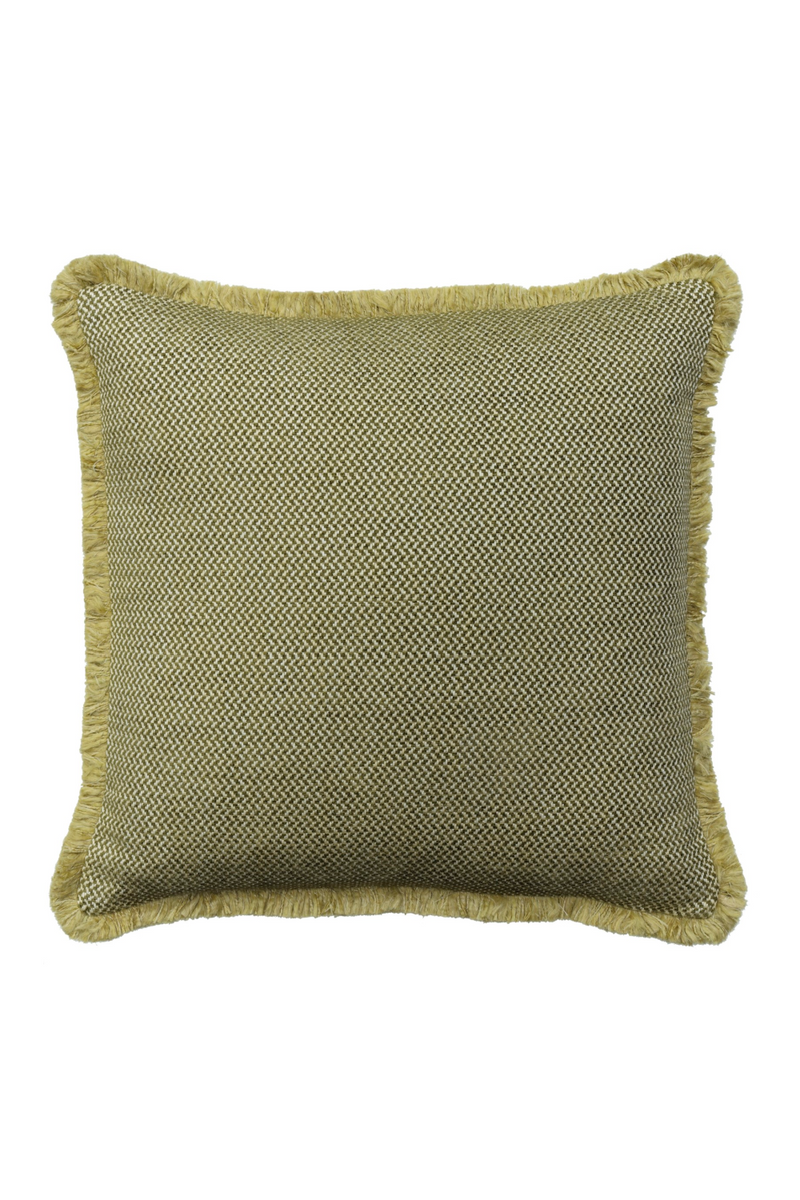 Chenille Herringbone Trimmed Cushion | Andrew Martin Sanremo | Oroatrade.com