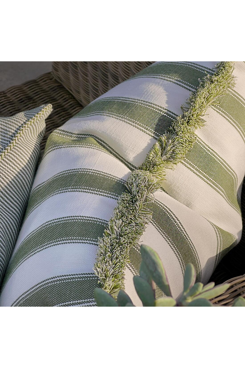 Trimmed Stripe Outdoor Cushion | Andrew Martin Tote | Oroatrade.com