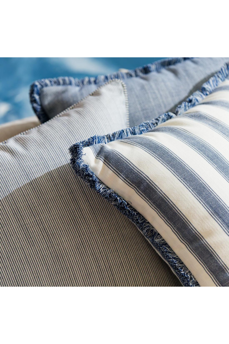 Trimmed Stripe Outdoor Cushion | Andrew Martin Tote | Oroatrade.com