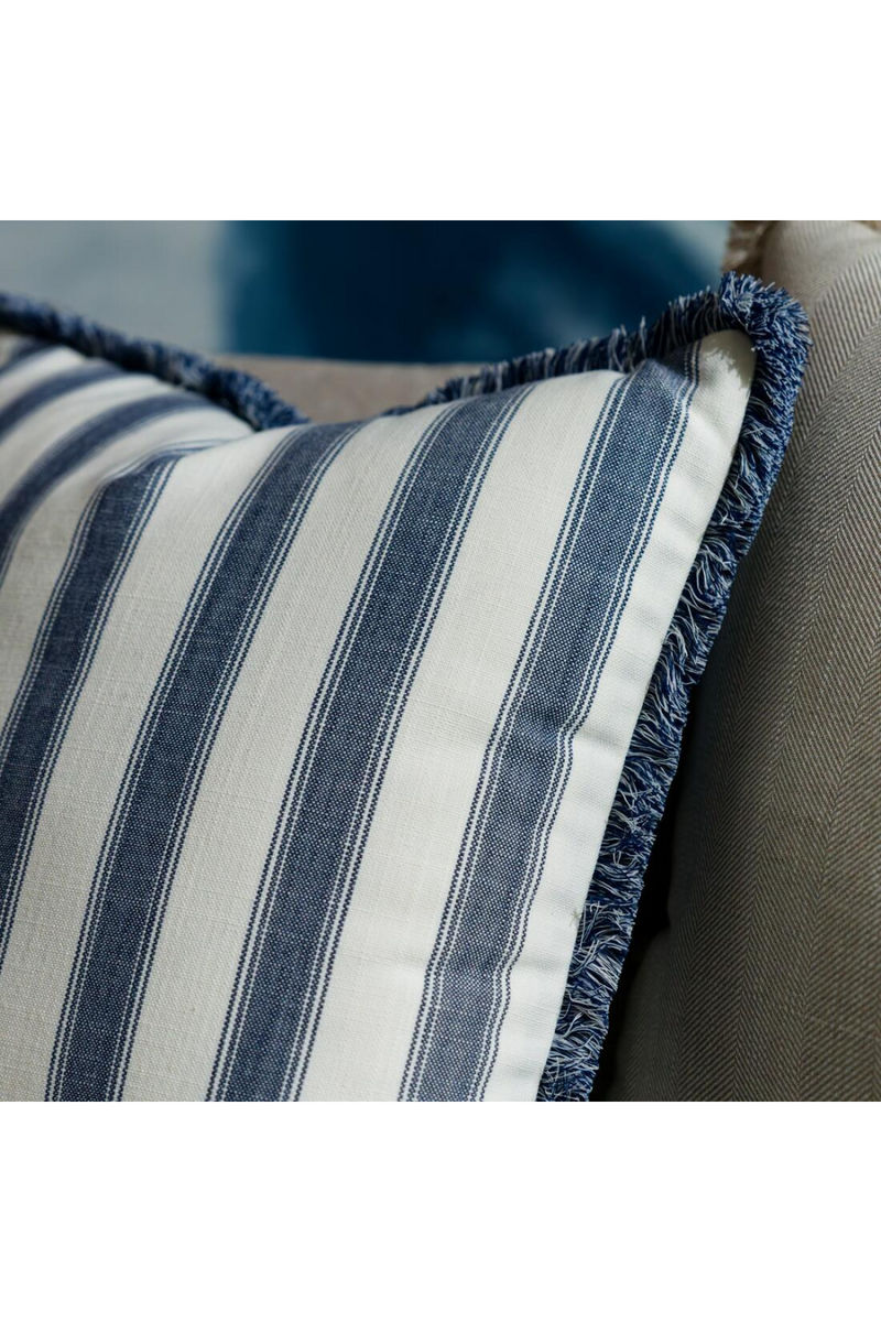 Trimmed Stripe Outdoor Cushion | Andrew Martin Tote | Oroatrade.com