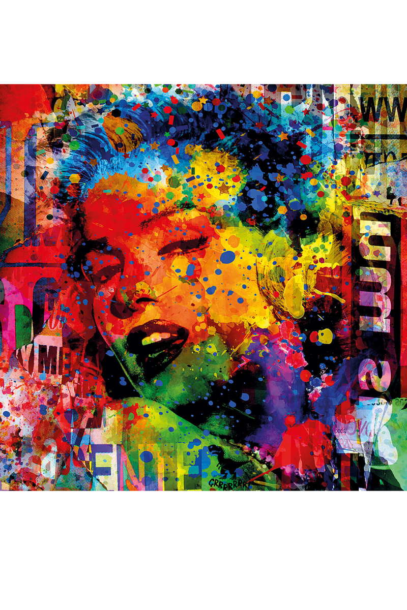 Monroe Portrait Plexiglass Artwork | Andrew Martin Some Like It Colourful | Oroatrade.com