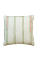 Wavy Stripes Linen Cushion | Andrew Martin Rhubarb | Oroatrade.com