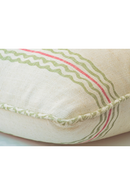 Wavy Stripes Linen Cushion | Andrew Martin Rhubarb | Oroatrade.com
