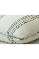 Wavy Stripes Linen Cushion | Andrew Martin Rhubarb | Oroatrade.com