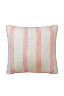 Wavy Stripes Linen Cushion | Andrew Martin Rhubarb | Oroatrade.com