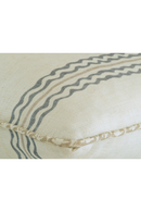 Wavy Stripes Linen Cushion | Andrew Martin Rhubarb | Oroatrade.com