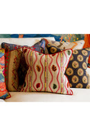 Embroidered Throw Pillow | Andrew Martin Falling Leaves