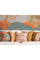 Embroidered Throw Pillow | Andrew Martin Falling Leaves