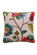 Tropical Embroidered Throw Pillow | Andrew Martin Pomegranate