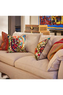 Floral Embroidered Throw Pillow | Andrew Martin Glasshouse