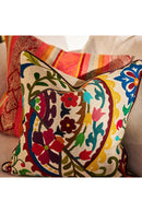 Floral Embroidered Throw Pillow | Andrew Martin Glasshouse