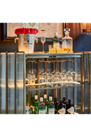 Glass Panel Bar Cabinet | Andrew Martin Shimmer | Oroatrade.com