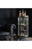 Cylindrical Glass Wine Cabinet | Andrew Martin Rex | Oroatrade.com
