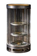 Cylindrical Glass Wine Cabinet | Andrew Martin Rex | Oroatrade.com