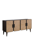 Oak Modern 4-Door Sideboard | Andrew Martin Renzo | Oroatrade.com