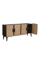 Oak Modern 4-Door Sideboard | Andrew Martin Renzo | Oroatrade.com