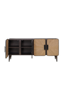 Oak Modern 4-Door Sideboard | Andrew Martin Renzo | Oroatrade.com