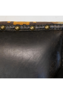 Brown Leather Kilim Chair | Andrew Martin Marlborough | Oroatrade.com