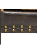 Brown Leather Kilim Chair | Andrew Martin Marlborough | Oroatrade.com