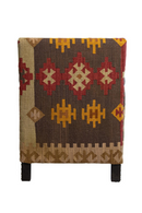 Brown Leather Kilim Chair | Andrew Martin Marlborough | Oroatrade.com