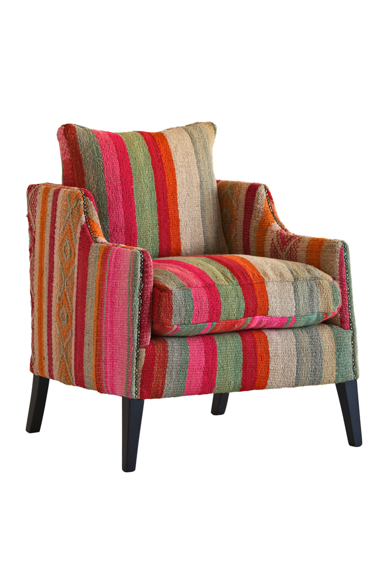 Multicolored Upholstered Accent Armchair | Andrew Martin Regal | Oroatrade.com