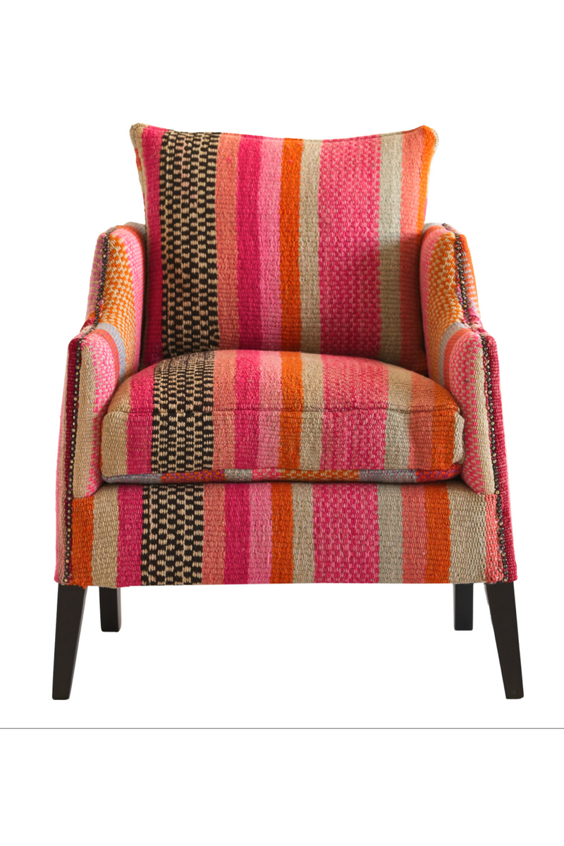 Multicolored Upholstered Accent Armchair | Andrew Martin Regal | Oroatrade.com