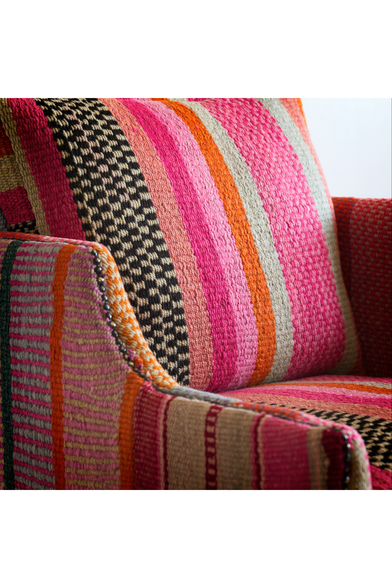 Multicolored Upholstered Accent Armchair | Andrew Martin Regal | Oroatrade.com