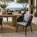 Curved Outdoor Dining Chair | Andrew Martin Voyage | Oroatrade