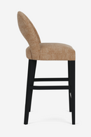 Brown Cut-Out Back Modern Barstool | Andrew Martin Dune | Oroatrade.com