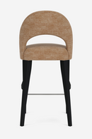 Brown Cut-Out Back Modern Barstool | Andrew Martin Dune | Oroatrade.com