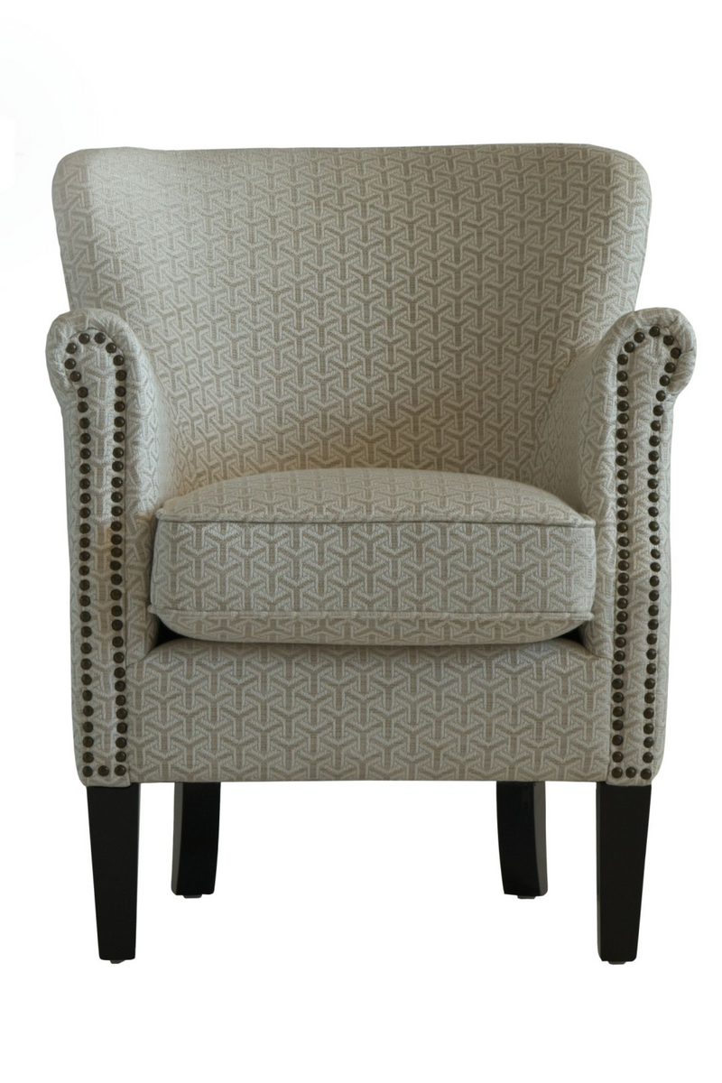 Rollover Arm Studded Accent Chair | Andrew Martin Greyhound | Oroatrade.com