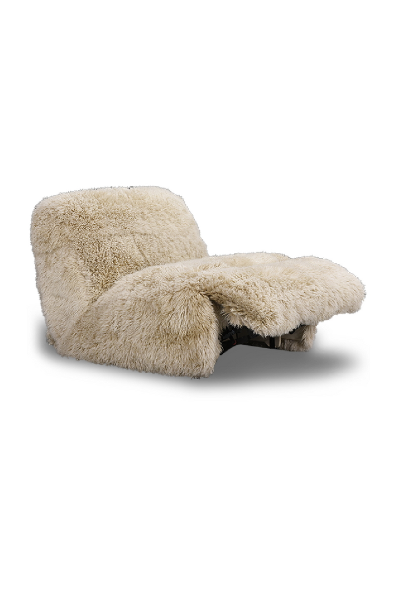 Beige Sheepskin Lounge Chair | Andrew Martin Shaggy | Oroatrade.com