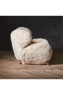 Beige Sheepskin Lounge Armchair | Andrew Martin Manx | Oroatrade.com