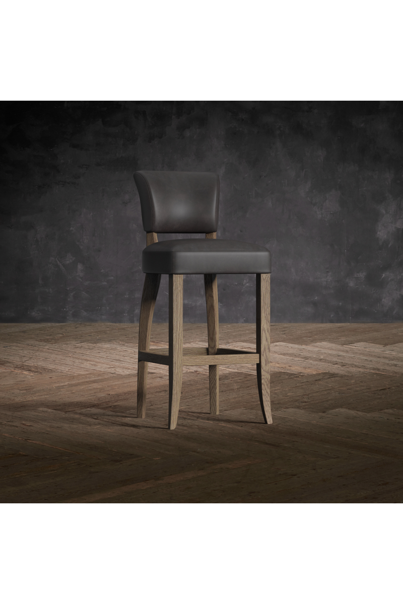 Leather Bar Stool | Andrew Martin Mimi | Oroatrade.com