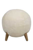 Round Sheepskin Footstool | Andrew Martin Pastekh | Oroatrade.com