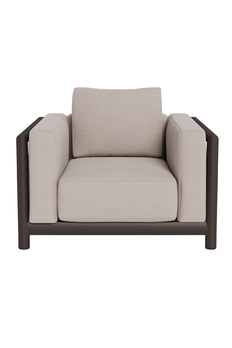 Taupe Outdoor Lounge Chair | Andrew Martin Cayman | Oroatrade.com