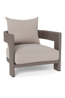 Curved Aluminum Outdoor Accent Chair | Andrew Martin Caicos | Oratrade.com