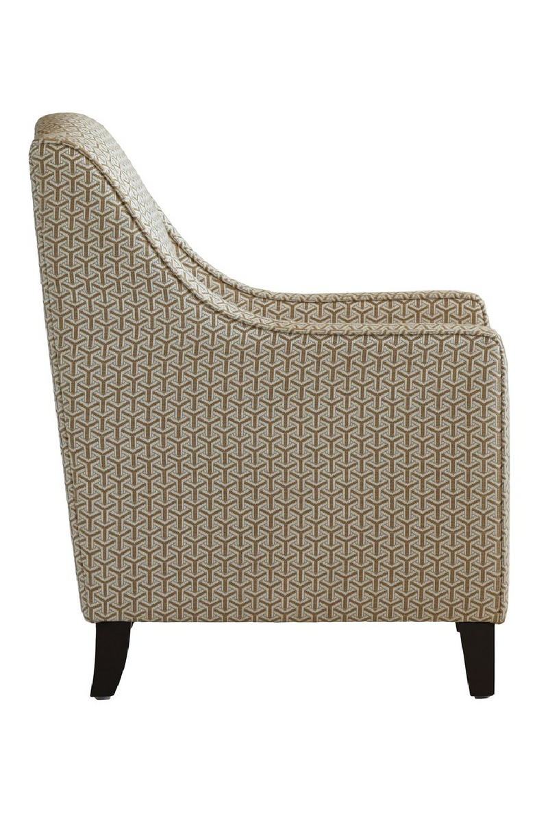 Neutral Geometric Lounge Armchair | Andrew Martin Finbar | Oroatrade.com