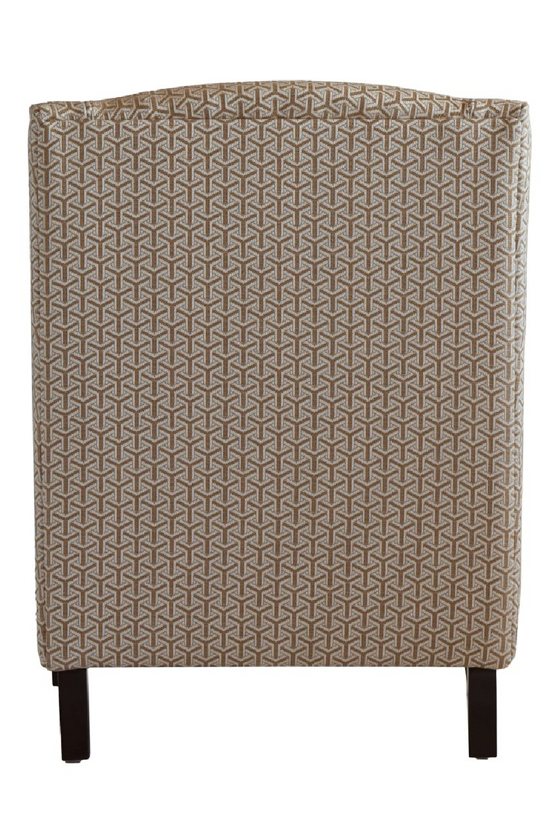 Neutral Geometric Lounge Armchair | Andrew Martin Finbar | Oroatrade.com