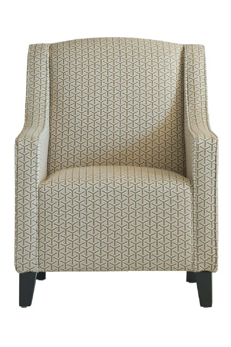 Neutral Geometric Lounge Armchair | Andrew Martin Finbar | Oroatrade.com