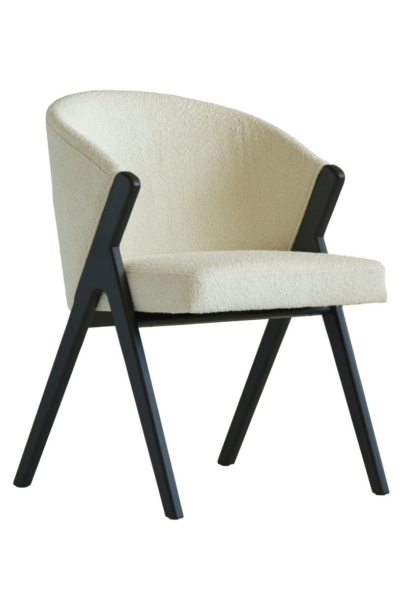 Off-White Bouclé Dining Chair | Andrew Martin Ciri | Oroatrade.com