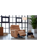Tan Leather Recliner Chair | Andrew Martin Rain | Oroatrade.com