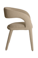Beige Bouclé Curved Dining Chair | Andrew Martin Knox | Oroatrade.com