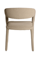 Beige Bouclé Curved Dining Chair | Andrew Martin Knox | Oroatrade.com