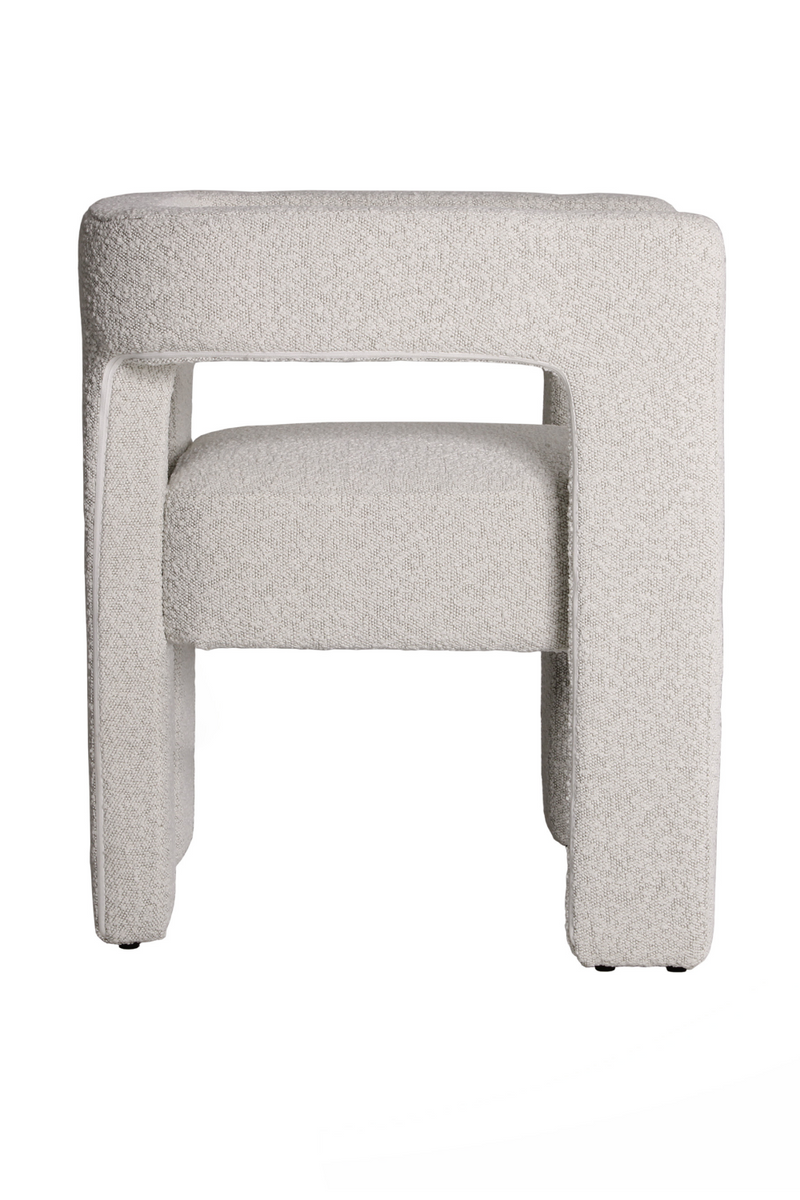 Off-White Bouclé Accent Chair | Andrew Martin Pim | Oroatrade.com