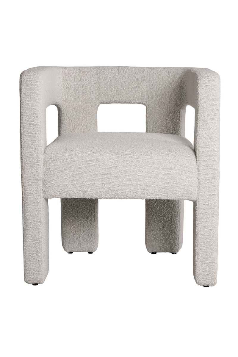 Off-White Bouclé Accent Chair | Andrew Martin Pim | Oroatrade.com