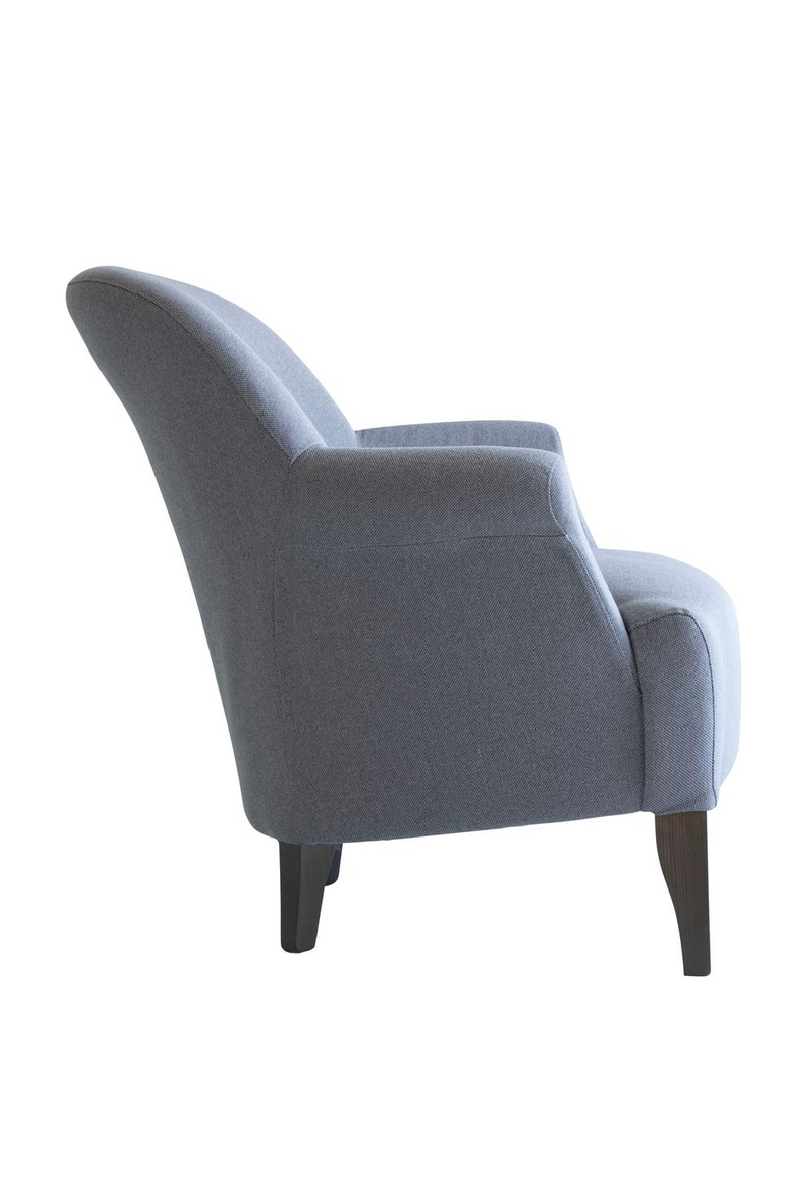 Blue Linen Lounge Armchair | Andrew Martin Victoria | Oroatrade.com